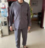 海瀾之家睡衣男士睡衣冬季男100%純棉家居服翻領(lǐng)開(kāi)衫睡衣男春秋冬季套裝 深灰色 2XL -180/105 曬單實(shí)拍圖