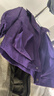 雪中飛兒童外套春裝新款中大女童潮酷夾克男童紫色學(xué)院風(fēng)上衣戶(hù)外防風(fēng)衣 紫色 130 曬單實(shí)拍圖