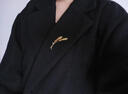 BJYL輕奢金色麥穗胸針男款簡(jiǎn)約百搭精致胸花小眾設計款西裝大衣配飾品 麥穗胸針金色 曬單實(shí)拍圖