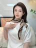 MITHAOL KUSC真絲絲巾女100%桑蠶絲2026杭州絲綢婦女節禮物送媽媽長(cháng)輩 卡其色【心想事