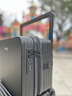 木己新款寬拉桿登機行李箱20英寸男小型拉桿旅行密碼皮箱子女大號26寸 炫酷黑子母箱【送大件運費險+14寸手提箱】 20英寸 登機箱【送箱套-升級款有掛鉤/杯架/充電口】 曬單實(shí)拍圖