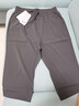 琢蔲3622小個(gè)子女褲夏季薄款七分褲松緊腰休閑褲寬松顯瘦哈倫褲女褲子 深灰色 XL 曬單實(shí)拍圖