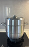蘇泊爾SUPOR 蒸鍋304不銹鋼三層復底28cm蒸魚(yú)鍋電磁爐通用蒸籠EZ28YAS01 曬單實(shí)拍圖