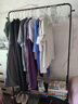 半棠錦瑟移動(dòng)落地晾衣架掛臥室內宿舍衣帽架小型簡(jiǎn)易家用衣服收納置物 60長(cháng)-時(shí)尚黑【置物架+收納筐】 曬單實(shí)拍圖