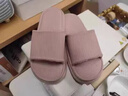 百慕傾臣靜音拖鞋女款室內家居2026新款浴室防滑防臭厚底eva涼拖鞋男士夏 淺粉 38-39 適合37-38（內長(cháng)240MM） 曬單實(shí)拍圖