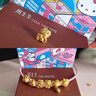 周生生HelloKitty黃金轉運珠三麗鷗家族足金mini版少女心組合單顆 蝴蝶結94287C 曬單實(shí)拍圖