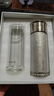 繁簡(jiǎn)內外鈦茶水分離泡茶杯戶(hù)外旅行便攜喝茶鈦杯節日保溫杯送禮 鈦銀色配玻璃杯身組合禮品裝送杯套 曬單實(shí)拍圖