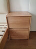 源氏木語(yǔ)全實(shí)木床頭柜橡木儲物柜簡(jiǎn)約床頭收納柜北歐小戶(hù)型置物柜 【1】(原木色)床頭柜40*35*50cm 曬單實(shí)拍圖