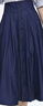 Navigare意大利小帆船高腰休閑A字裙女士春秋季百搭時(shí)尚半身裙氣質(zhì)長(cháng)裙 暗珠寶藍 M 曬單實(shí)拍圖