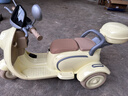 HIMEILI兒童電動(dòng)摩托車(chē)可坐雙人遙控三輪車(chē)1-6歲男女孩寶寶可駕駛玩具車(chē) 黃色雙驅+12V9A+軟座+遙控 曬單實(shí)拍圖