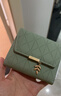 CHARLIE&KELLI品牌小c&k女士零錢(qián)包女款卡包迷你收納小包包2026新款單肩包女 綠色【禮袋發(fā)貨 代寫(xiě)賀卡】 曬單實(shí)拍圖