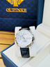 歐品客正品牌勞力瑞士手表男士全自動(dòng)機械表夜光真皮帶男表世界十大名表 黑皮本白【進(jìn)口機芯/終身質(zhì)?！?曬單實(shí)拍圖