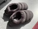 蕉內熱皮701+男女同款保暖拖鞋防水梭織加厚抗菌防臭防滑秋冬季搖粒絨 曬單實(shí)拍圖
