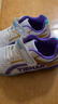 挺拔（TIBHAR）兒童乒乓球鞋防滑耐磨訓練鞋透氣牛筋底比賽運動(dòng)鞋 01920白紫35 曬單實(shí)拍圖
