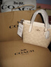 蔻馳（COACH）【品牌直供】女士CITY小號單肩斜挎托特包拿鐵色CW032女神節禮物 曬單實(shí)拍圖