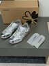 ON MAX明星同款四葉草德訓鞋運動(dòng)百搭一腳蹬休閑鞋男女春夏新品 銀色 38 曬單實(shí)拍圖