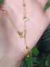 中國黃金（CHINA GOLD）黃金項鏈蝴蝶流蘇項鏈足金999送老婆女友媽媽生日禮物 約3.2g【配品牌禮盒】 曬單實(shí)拍圖
