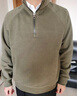 JEEP SPIRIT吉普半拉鏈衛衣男秋冬季韓版立領(lǐng)針織衫男潮流上衣 橄欖綠 2XL 曬單實(shí)拍圖