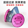 3M防毒面具7502噴漆口罩防塵PM2.5呼吸防護套裝硅膠材質(zhì)半面罩 ws 7502+2097濾棉(2對) 曬單實(shí)拍圖