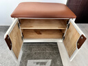 柏夢(mèng)可實(shí)木換鞋凳高端輕奢家用門(mén)口可坐鞋柜入戶(hù)坐凳一體玄關(guān)儲物穿鞋凳 UC-60米白色【60*35*42cm】 曬單實(shí)拍圖