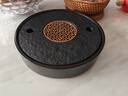 尚言坊天然烏金石茶盤(pán)家用圓形功夫茶具茶托盤(pán)儲蓄水型小型茶臺茶海 曬單實(shí)拍圖