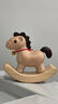 默然諾爾超可愛(ài)手工搖搖馬實(shí)木桌面擺件車(chē)載擺件小馬卡通本命年木質(zhì)裝飾品 櫸木-mini搖搖木馬【手工】 曬單實(shí)拍圖