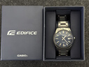 卡西歐男士手表EDIFICE商務(wù)休閑簡(jiǎn)約指針?lè )浪搸П硭湍信笥淹蟊矶Y物 EFV-160D-2AVPR競速藍 曬單實(shí)拍圖