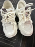 百麗（Belle）網(wǎng)面透氣老爹鞋女26夏新款商場(chǎng)厚底增高運動(dòng)休閑鞋F4M1DBM6預售 米白色 36 曬單實(shí)拍圖