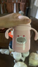 杯具熊（BEDDYBEAR） 學(xué)飲兒童保溫杯小容量帶手柄學(xué)飲寶寶吸管杯小號保溫杯便攜水杯 咩咩羊保溫杯-直吸400ml 曬單實(shí)拍圖