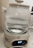 美的（Midea）花漾0膠水全玻璃全自動(dòng)養生壺 多功能煮茶壺 母嬰燒水壺恒溫電熱水壺煮茶器花茶壺1.2L YS12B102 曬單實(shí)拍圖