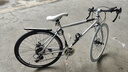 EG7公路自行車(chē)成人賽車(chē)變速活飛彎把超快競速超輕實(shí)心胎死飛男女單車(chē) 26寸24速-40刀【白黑白】 曬單實(shí)拍圖