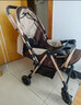 豪威 嬰兒推車(chē)可坐可躺雙向超輕便折疊傘車(chē)寶寶0-3歲手推車(chē)小孩兒童車(chē) 卡其色+奢華款+橡膠輪+全功能 曬單實(shí)拍圖