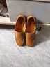 木林森（MULINSEN）男鞋商務(wù)休閑簡(jiǎn)約舒適套腳豆豆鞋男黃棕 43碼 8028 曬單實(shí)拍圖