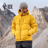 黑冰（BLACKICE）羽絨服男抗寒羽絨衣F8528鵝絨戶(hù)外成人連帽保暖短款防寒服 F8528MJ 黃色【刺繡LOGO】男款 XL 曬單實(shí)拍圖