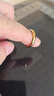 4mm潮流素圈指環(huán)男女金色光面簡(jiǎn)約單身食指學(xué)生情侶戒指 4mm光面金戒指 美號9號 曬單實(shí)拍圖