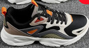 特步跑步鞋男春季耐磨減震防滑復古潮流老爹男鞋休閑運動(dòng)鞋子男士 黑卡基 -皮面款 42 曬單實(shí)拍圖