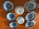 華青格唐式青花瓷碗碟套裝餐具套裝 家用飯碗盤(pán)子魚(yú)盤(pán)釉下彩喬遷送禮 5.3英寸唐式小吃碟【4只裝】 曬單實(shí)拍圖