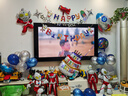 倍歡喜 奧特曼主題生日場(chǎng)景布置氣球兒童男孩派對背景電視投屏裝飾 奧特曼電視投屏套餐 曬單實(shí)拍圖
