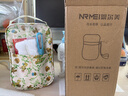 恩爾美（nRMEi）迷你燜燒杯316不銹鋼嬰兒燜燒壺小型悶燒杯保溫飯盒桶燜煮粥湯杯 奶咖色【配餐具+保溫袋】 600ml 曬單實(shí)拍圖