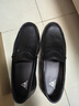 足力健老人鞋夏季中老年爸爸鞋男款軟底透氣男士一腳蹬皮鞋 6205K黑色42 曬單實(shí)拍圖