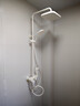 箭牌（ARROW）淋浴花灑套裝 奶白色精銅主體花灑全套手持增壓花灑噴頭 曬單實(shí)拍圖