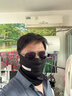 目丸防曬面罩男遮全臉護頸騎行男士圍脖冰絲脖套夏季男款戶(hù)外遮陽(yáng)釣魚(yú) 黑色【單面罩】 曬單實(shí)拍圖