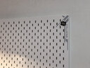 驍騎電競房布置黑色洞洞板墻上置物架書(shū)房臥室游戲房必備電腦桌掛板 洞洞板免打孔-冷焰白 曬單實(shí)拍圖