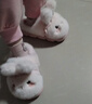 邦帛世兒童拖鞋棉鞋冬季包跟家居鞋男女寶加絨室內保暖軟底毛絨可愛(ài)卡通 兒童包跟棉鞋-粉白小兔 26 26/27碼(鞋內長(cháng)16CM適合腳長(cháng)15CM) 曬單實(shí)拍圖