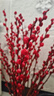 【紅色招財銀柳】干花真花鮮枝耐寒年宵花水培花卉室內擺放裝飾花 60厘米【30支】送燈籠 曬單實(shí)拍圖