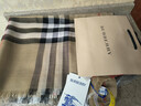 博柏利（BURBERRY）新款輕薄圍巾男女同款 博柏利經(jīng)典格紋混紡春秋披肩 典藏米色 80787791 尺寸：長(cháng)220*寬70cm 曬單實(shí)拍圖