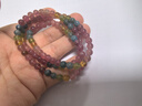 石玥珠寶收藏級6-6.5mm彩虹碧璽手串轉運天然水晶瑪瑙多圈手鏈男女士款 曬單實(shí)拍圖