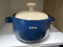 蘇泊爾（SUPOR）砂鍋耐高溫不易開(kāi)裂家用煲仔飯砂鍋中藥煎藥煲湯沙鍋燉鍋陶瓷鍋 深湯煲【適用3~5人】 3.5L 曬單實(shí)拍圖
