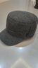 啄木鳥(niǎo)中老年人帽子男冬季爸爸平頂棉帽老人爺爺老頭加絨護耳保暖鴨舌帽 灰色【加絨加厚】 均碼 帽圍可調（頭圍54-60cm） 曬單實(shí)拍圖