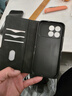 羅科適用紅米k90手機殼防摔翻蓋式皮套小米k90雙面殼硅膠磁吸插卡錢(qián)包防滑便攜式支架男士款外殼 【黑色】對磁翻蓋皮套 紅米k90 曬單實(shí)拍圖